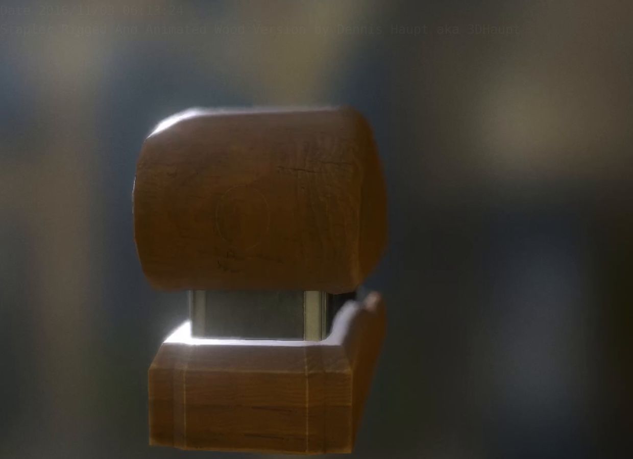 Stapler Pack Rigged And Animated Low-poly 3D model_196