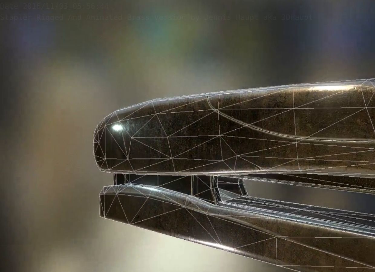 Stapler Pack Rigged And Animated Low-poly 3D model_159