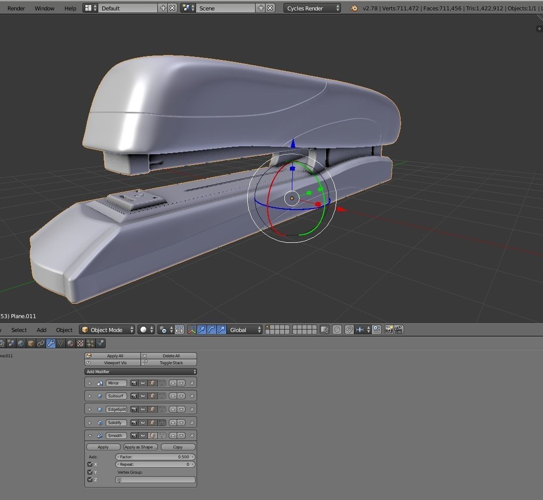 Stapler Pack Rigged And Animated Low-poly 3D model_275
