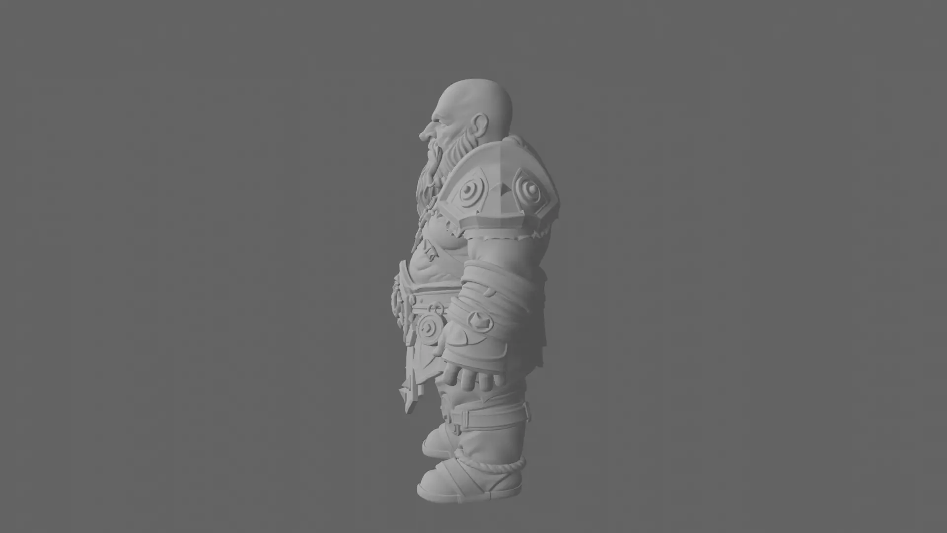 Mischievous Dark Gnome Warlock with Fel Magic 3D Model 3D model_7