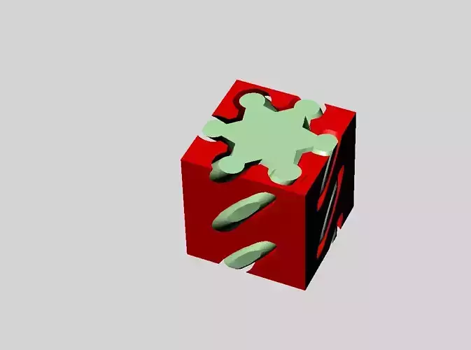 Cube spiral Fidget toy