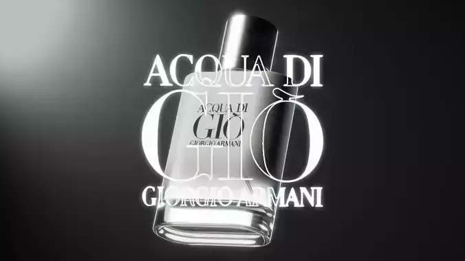 Giorgio Armani Aqua De Gio Fragrance Free 3D Model