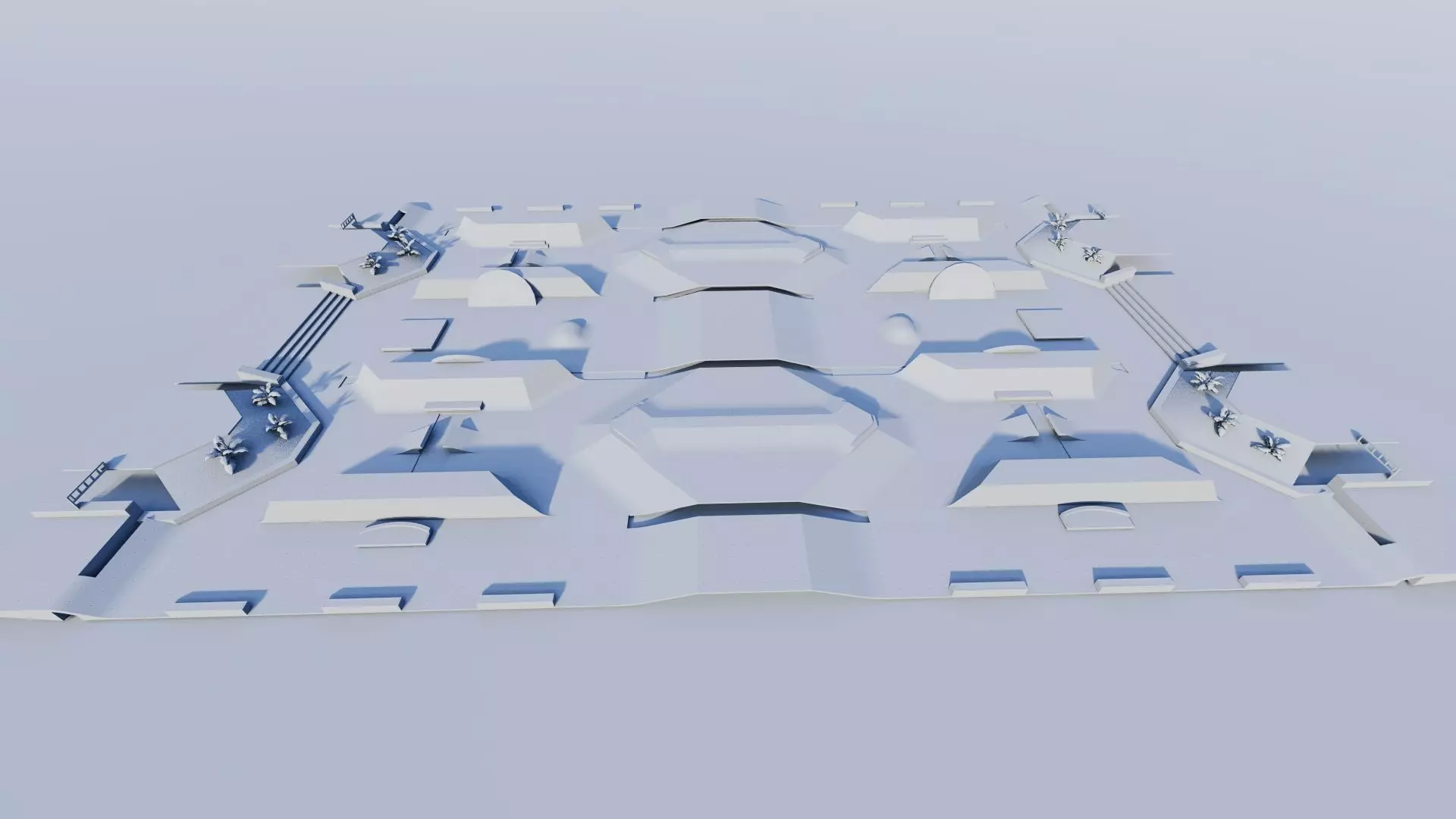 Skatepark-Skate Park PACK 3D model_15