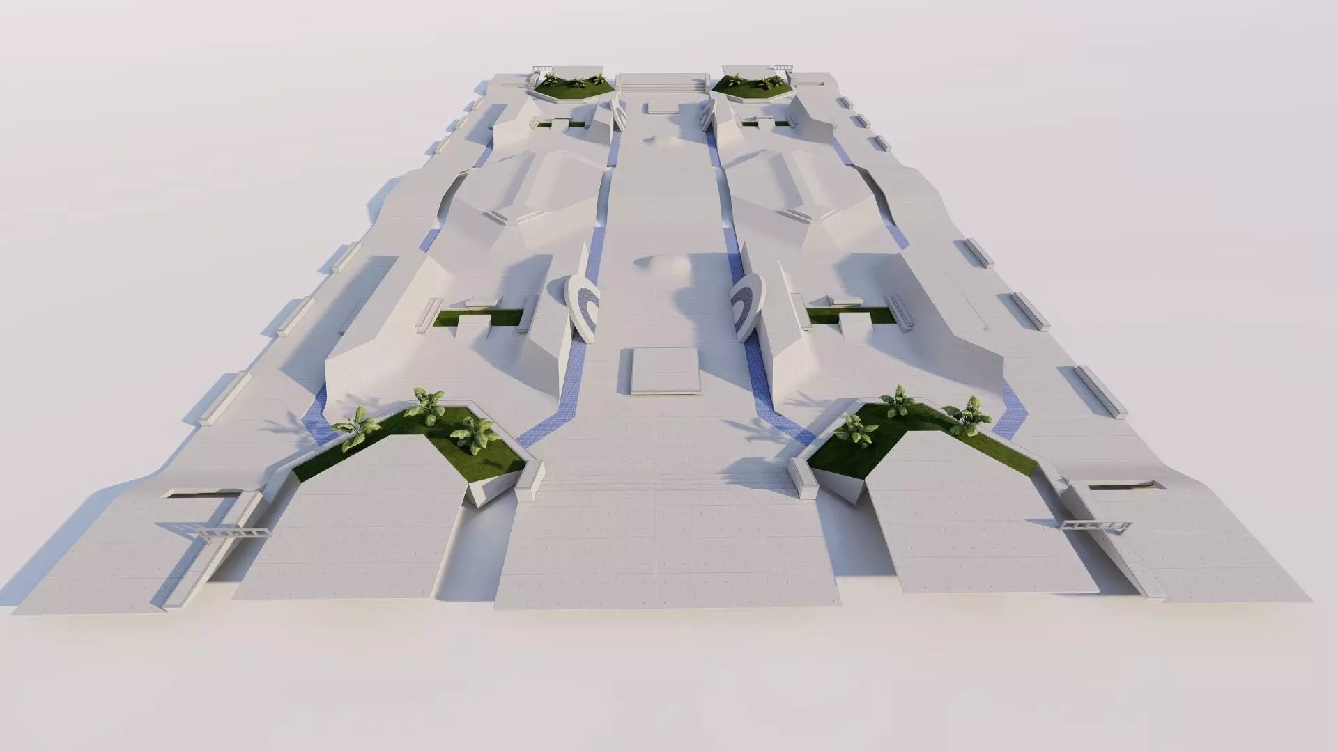 Skatepark-Skate Park PACK 3D model_2