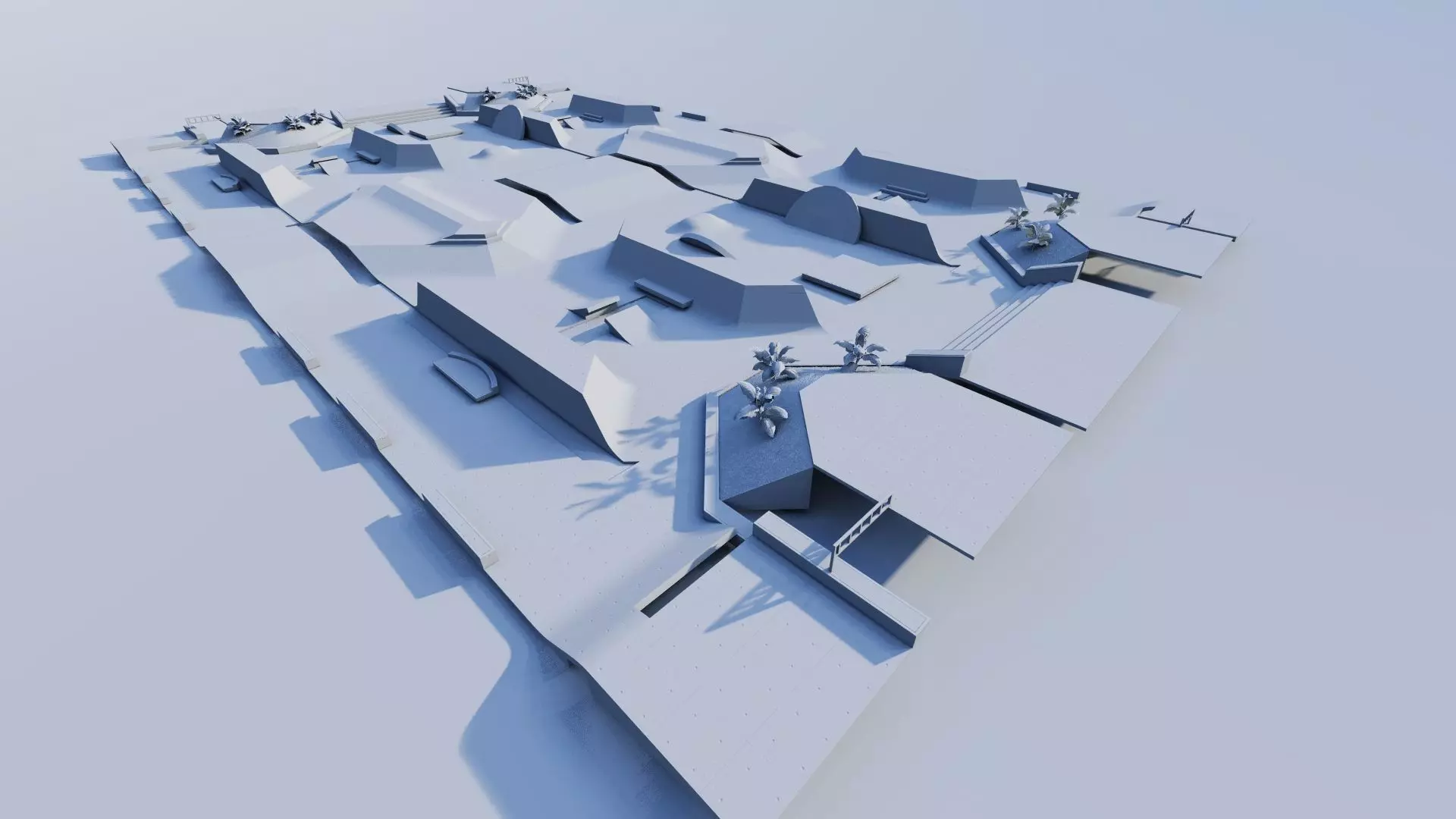 Skatepark-Skate Park PACK 3D model_9