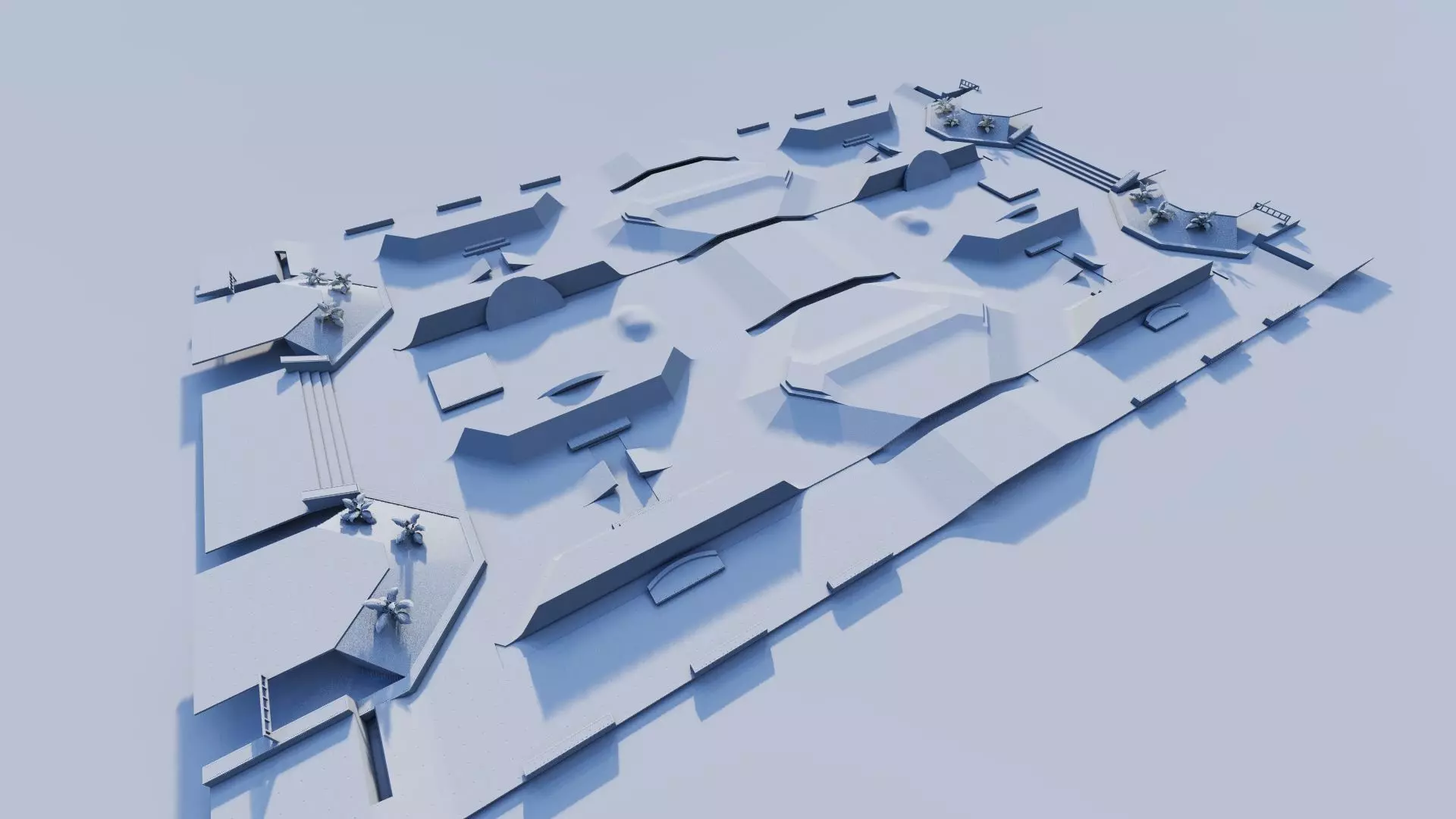 Skatepark-Skate Park PACK 3D model_19