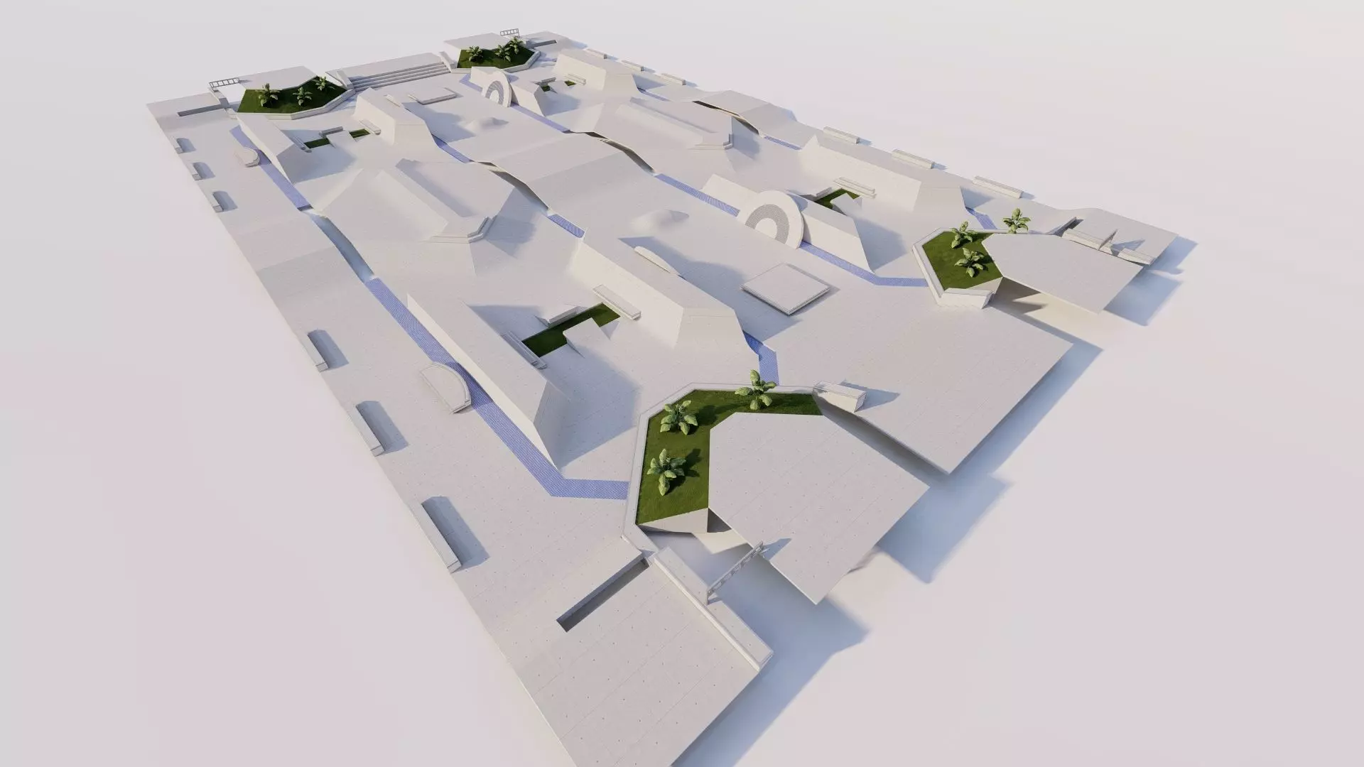 Skatepark-Skate Park PACK 3D model_0