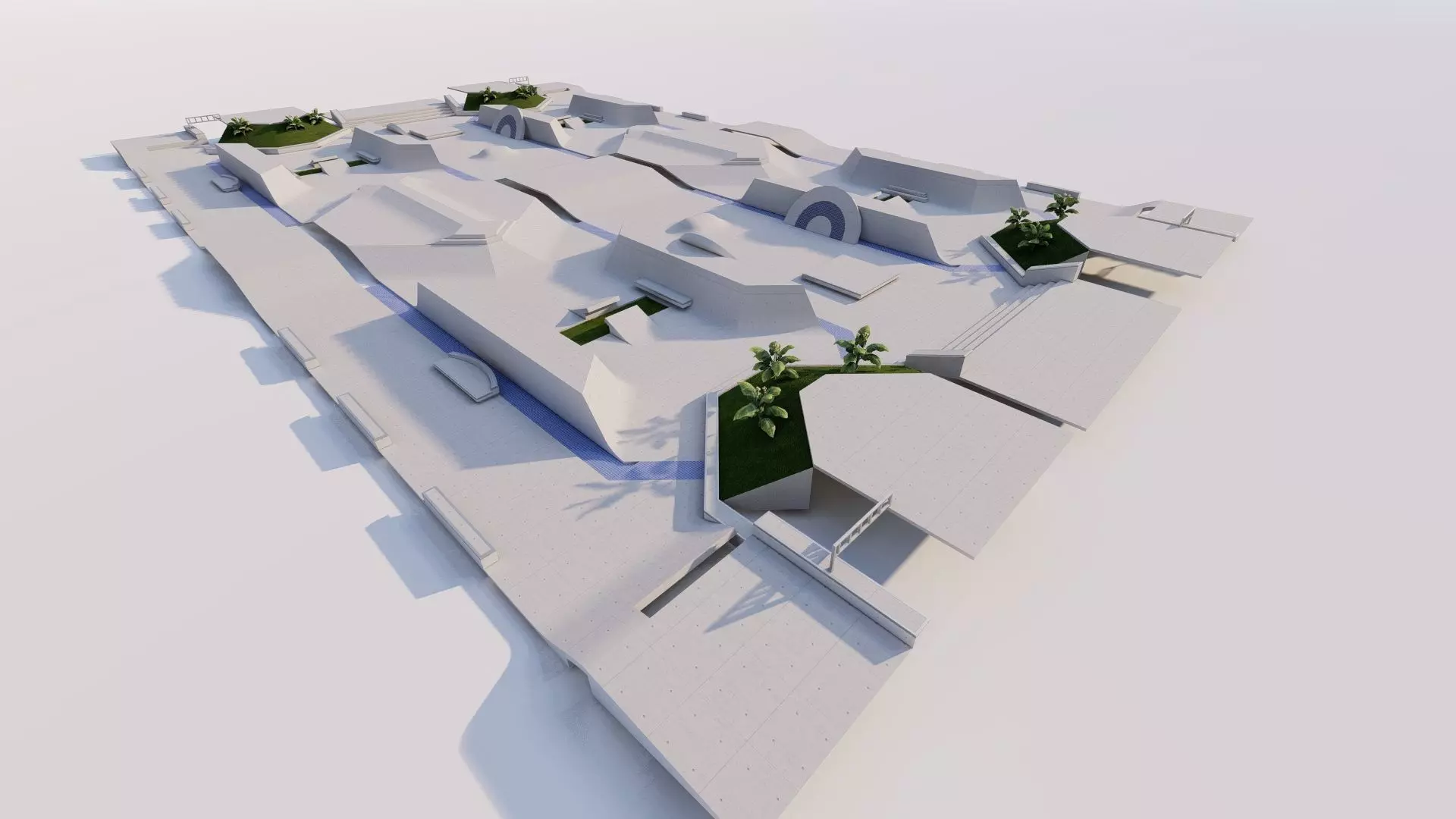 Skatepark-Skate Park PACK 3D model_4
