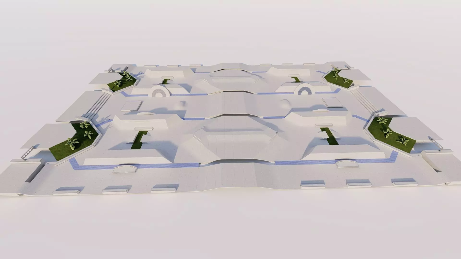 Skatepark-Skate Park PACK 3D model_7