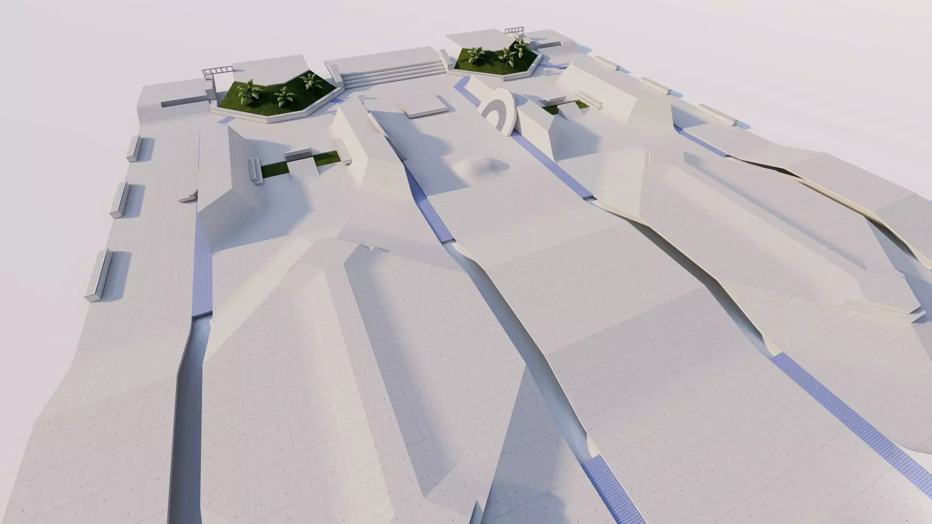 Skatepark-Skate Park PACK 3D model_10