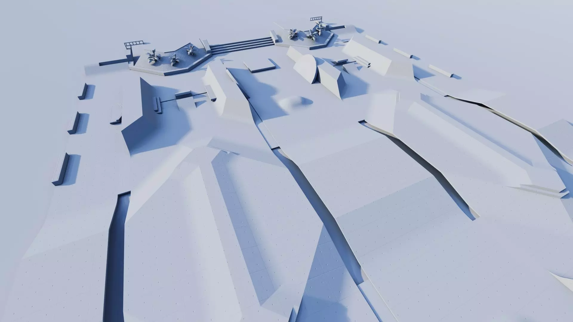 Skatepark-Skate Park PACK 3D model_8