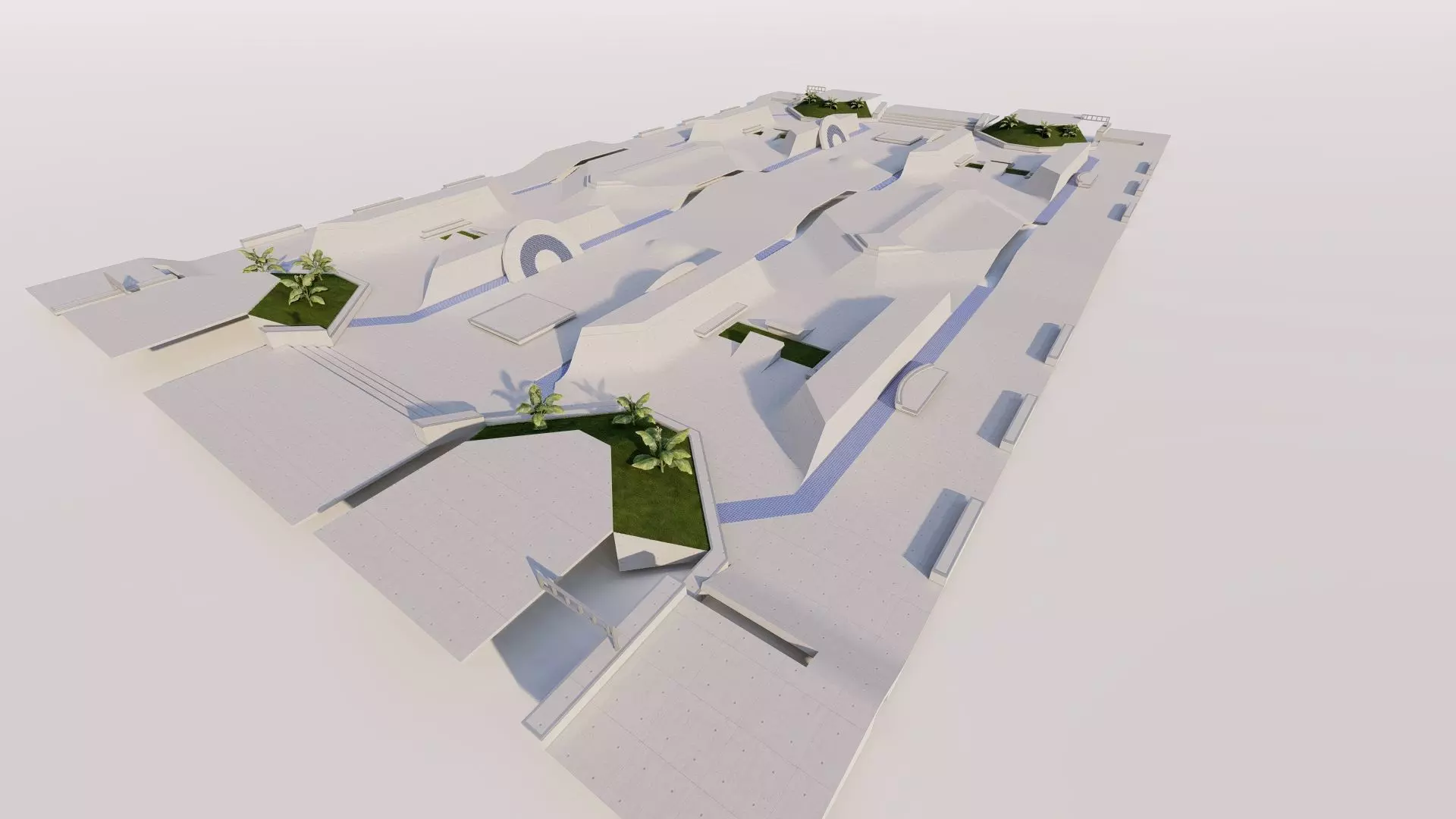 Skatepark-Skate Park PACK 3D model_16