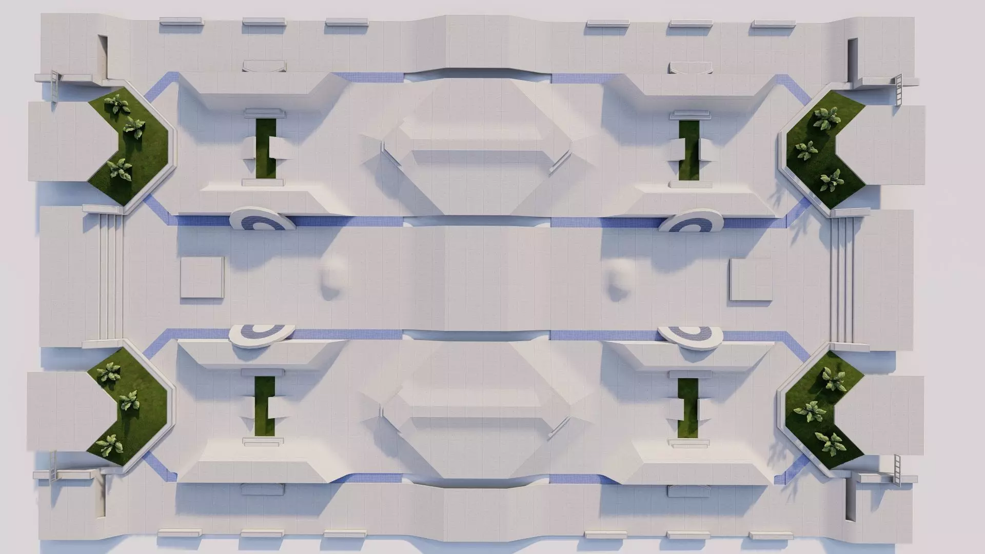 Skatepark-Skate Park PACK 3D model_1