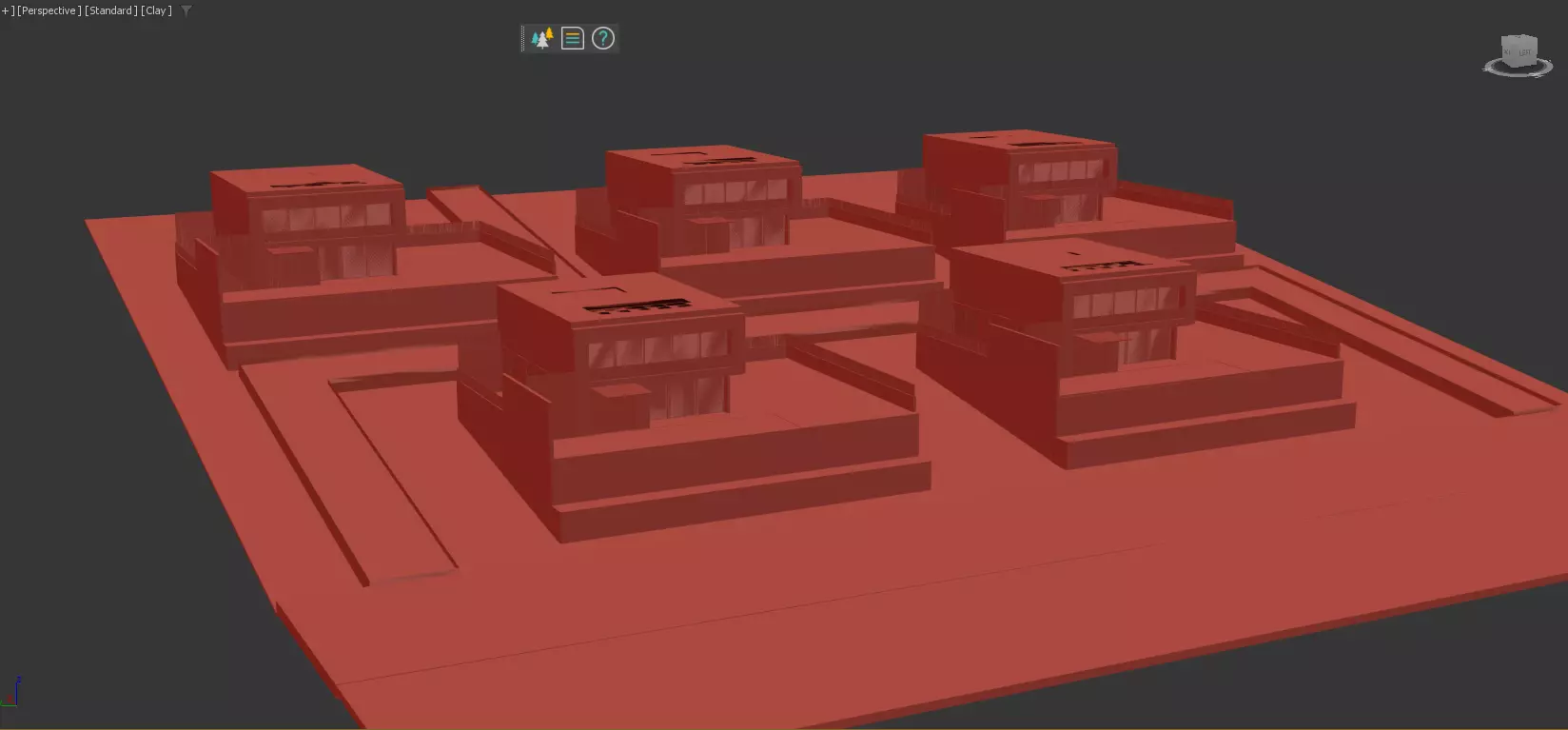 Modern Loft Villas Island Scene Lumion Ready 3D model_15