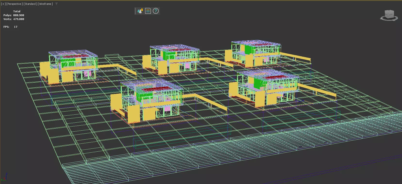 Modern Loft Villas Island Scene Lumion Ready 3D model_16