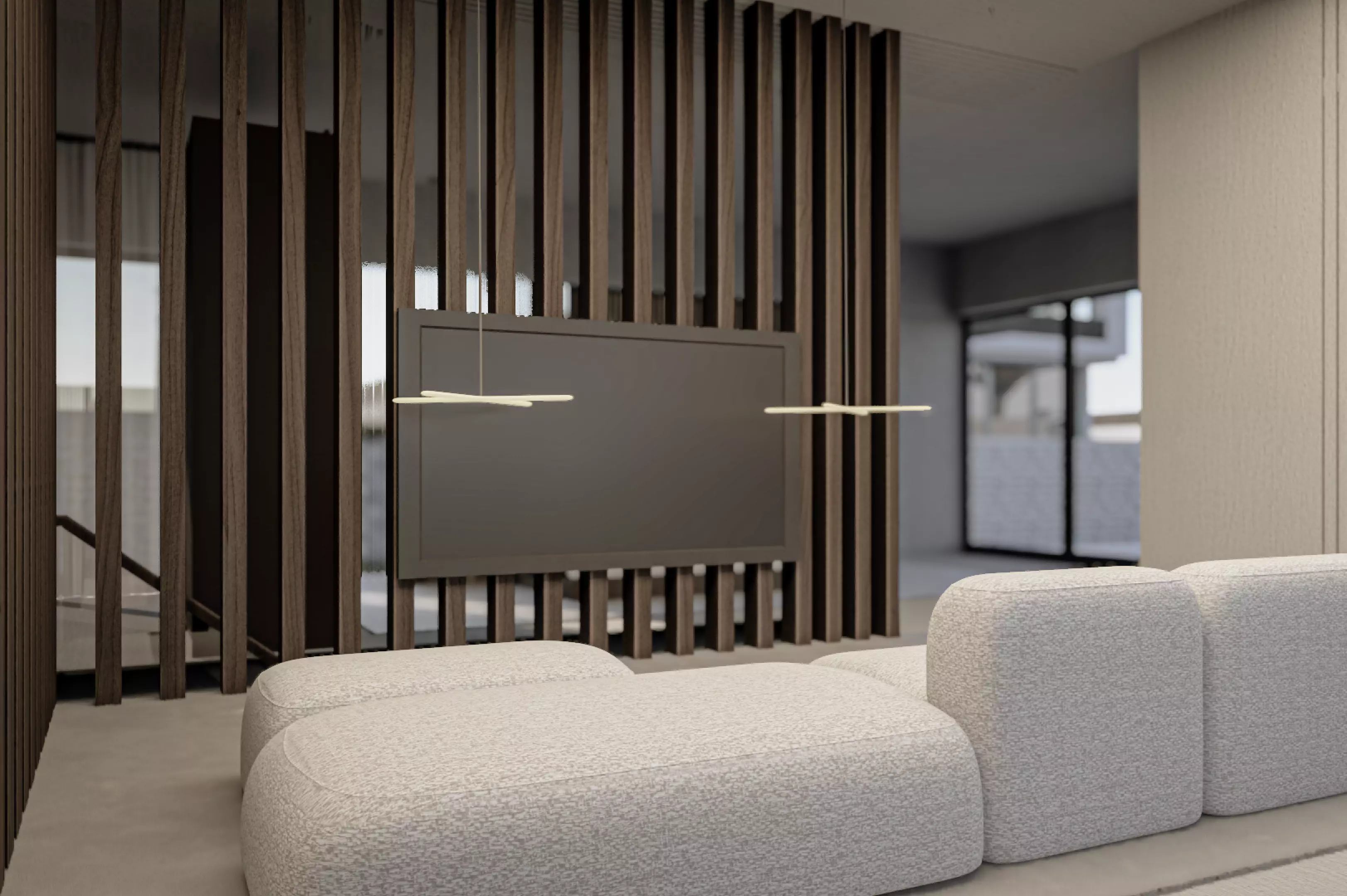 Modern Loft Villas Island Scene Lumion Ready 3D model_13