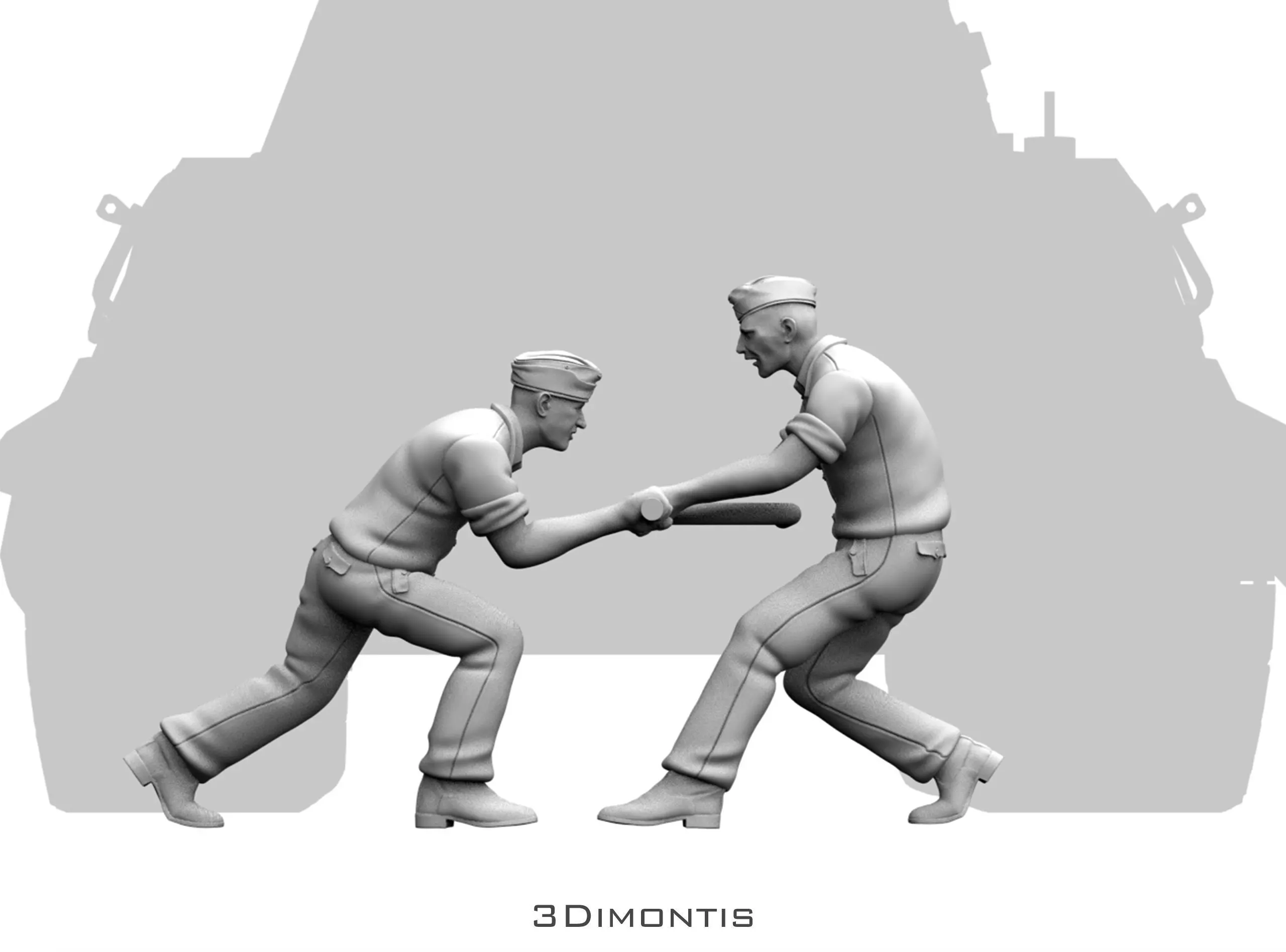 German Mechanics of tank 3D print model