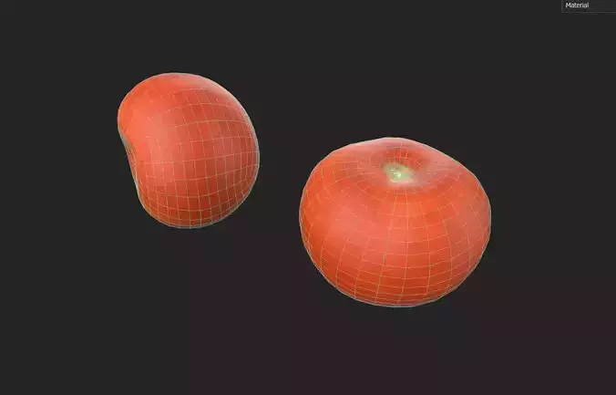 Tomato M08 Low-poly 3D model 7