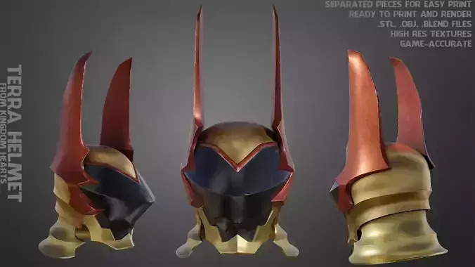 Kingdom Hearts Terra Helmet for Cosplay