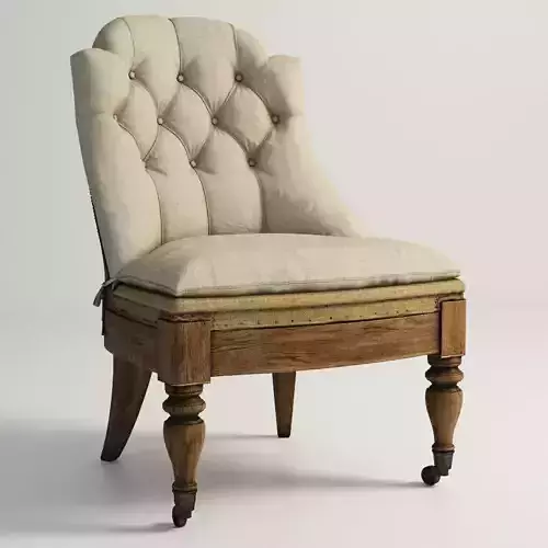 Armchair upholstered chair with wooden legs