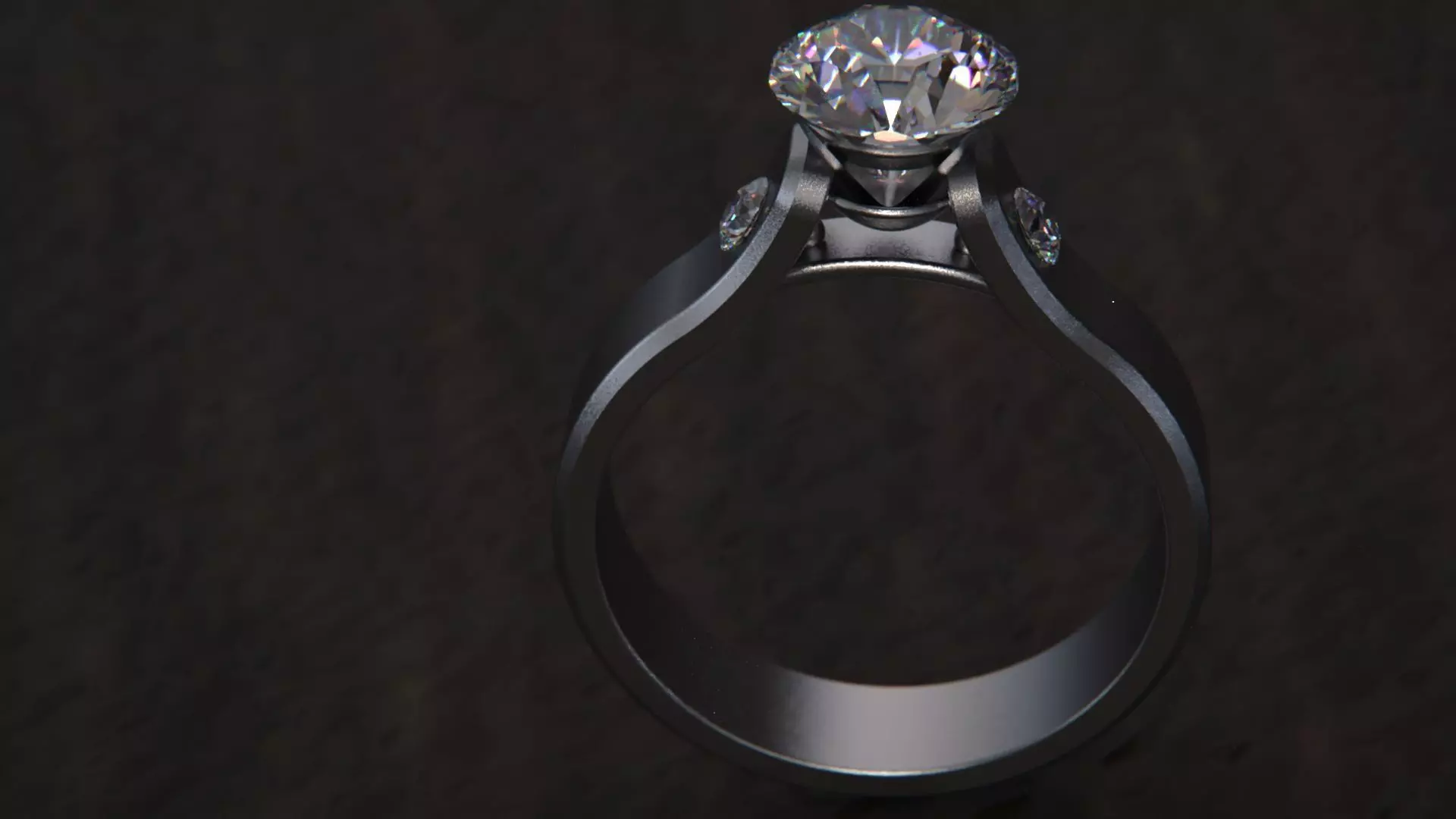 Ring brilante womans 3D model_5