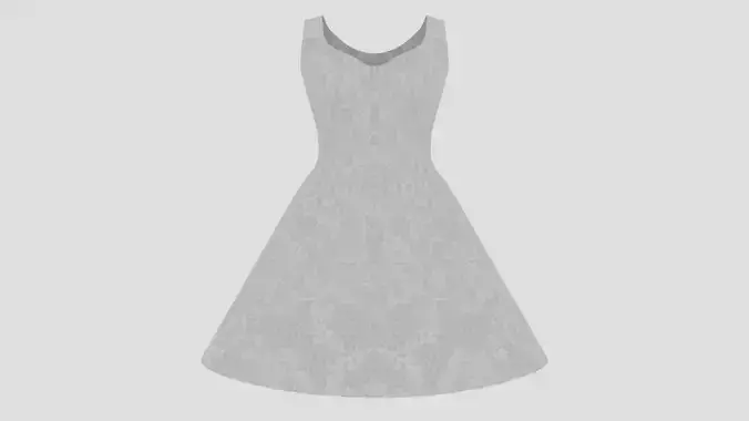 Bride Dress 3D Model