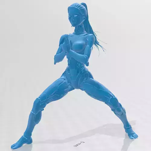 Yoga Cybernetic Girl  STL