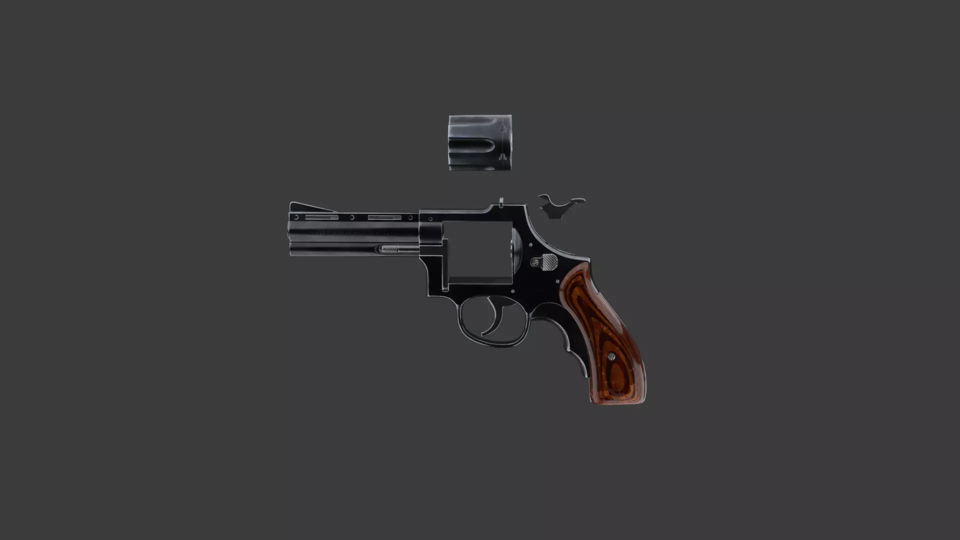A realistic revolver 3D model_7