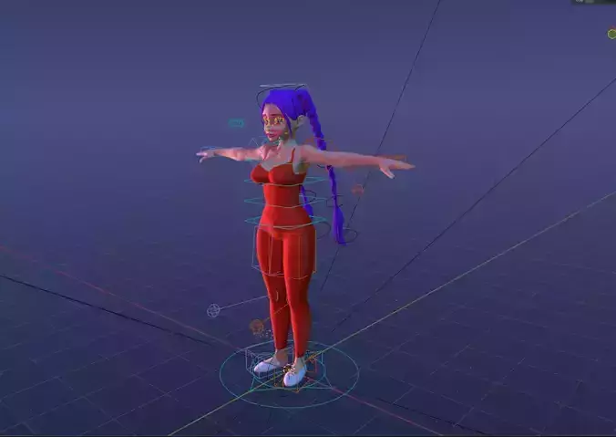 beauty girl full rig