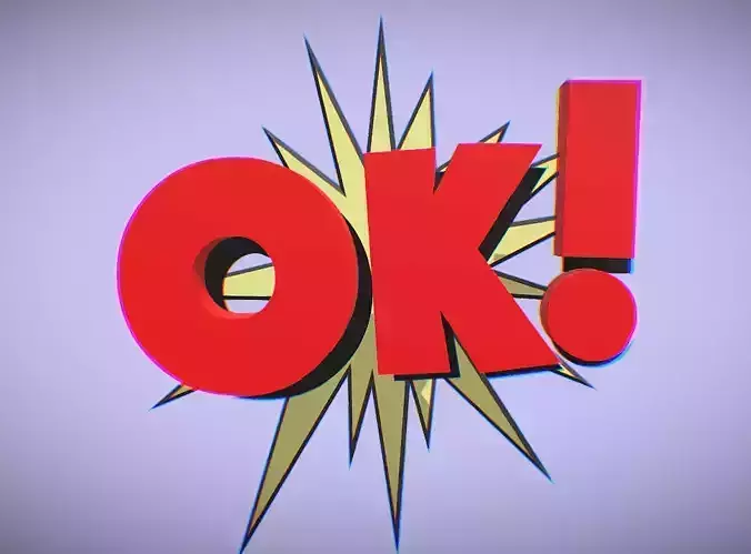 OK FX fror AR animated Low-poly 3D model