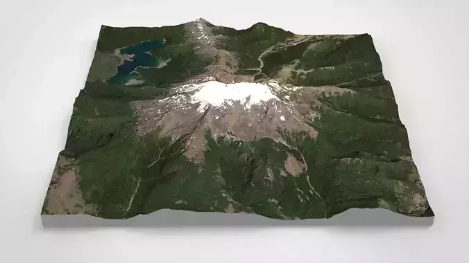 Mountain landscape Volcano Sierra Nevada Andes Mountains Chile