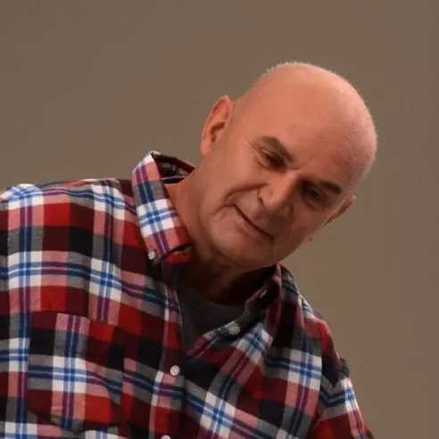 Pre posed European senior man 3D model in casual attire 3D model_0