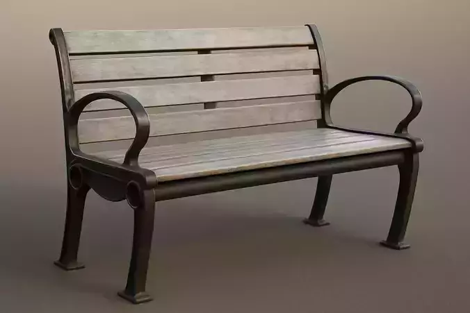 Modern Park Bench