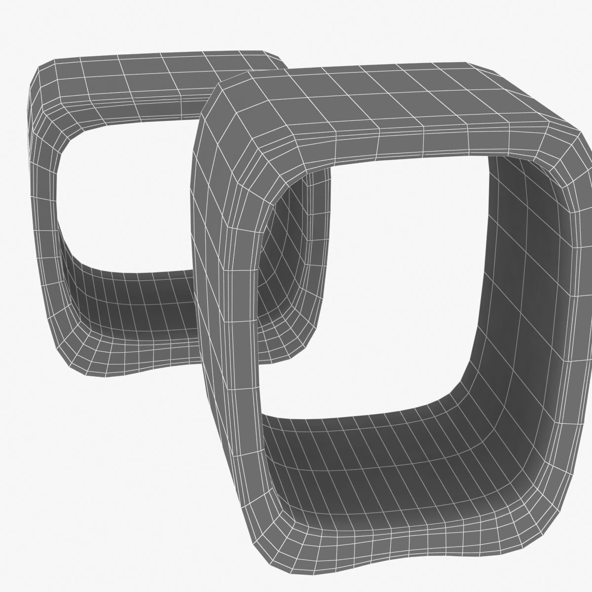 Holly Hunt BELL PEPPER SIDE TABLE 3D model_8