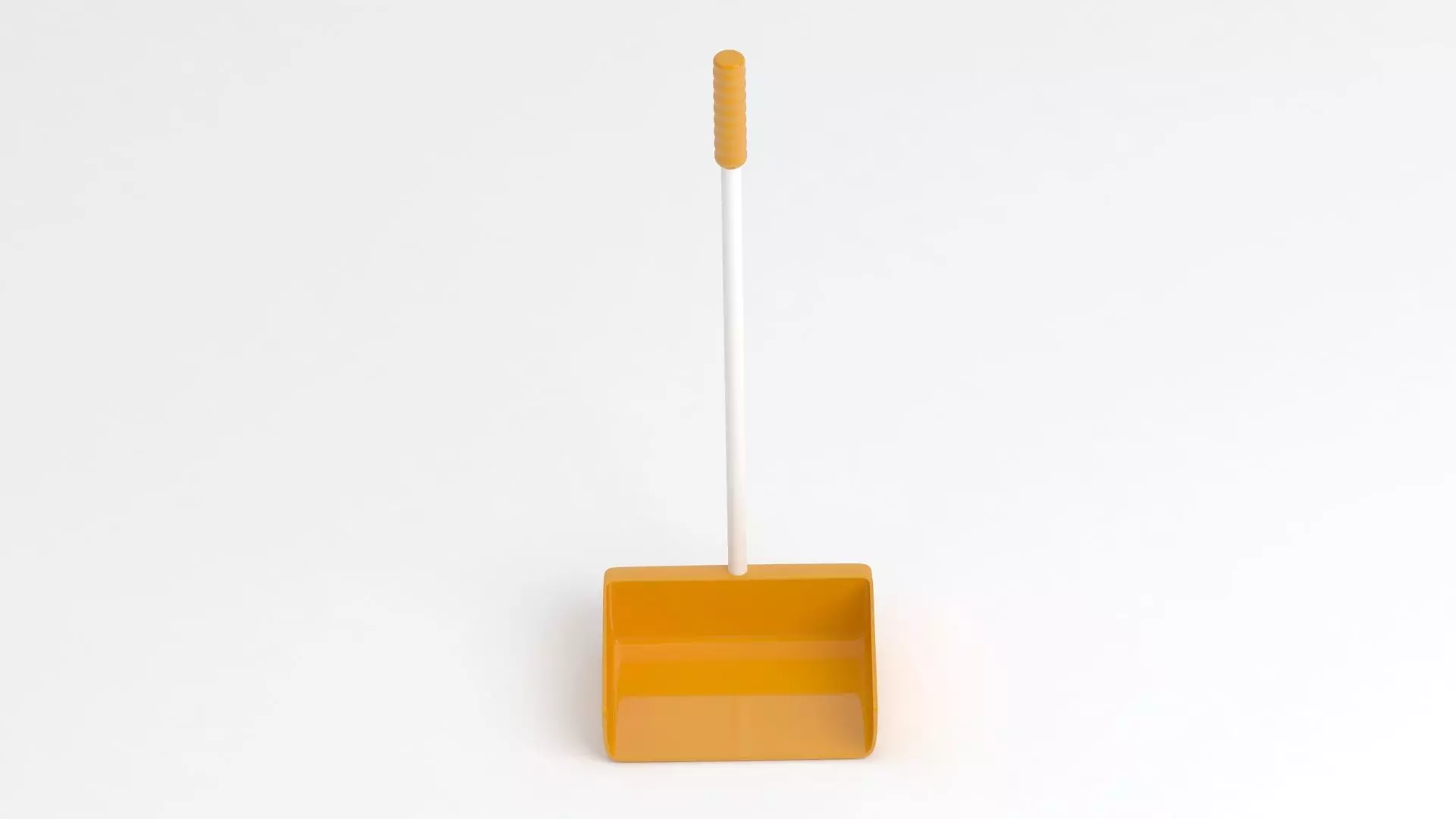 Orange Large Dustpan 3D model_4