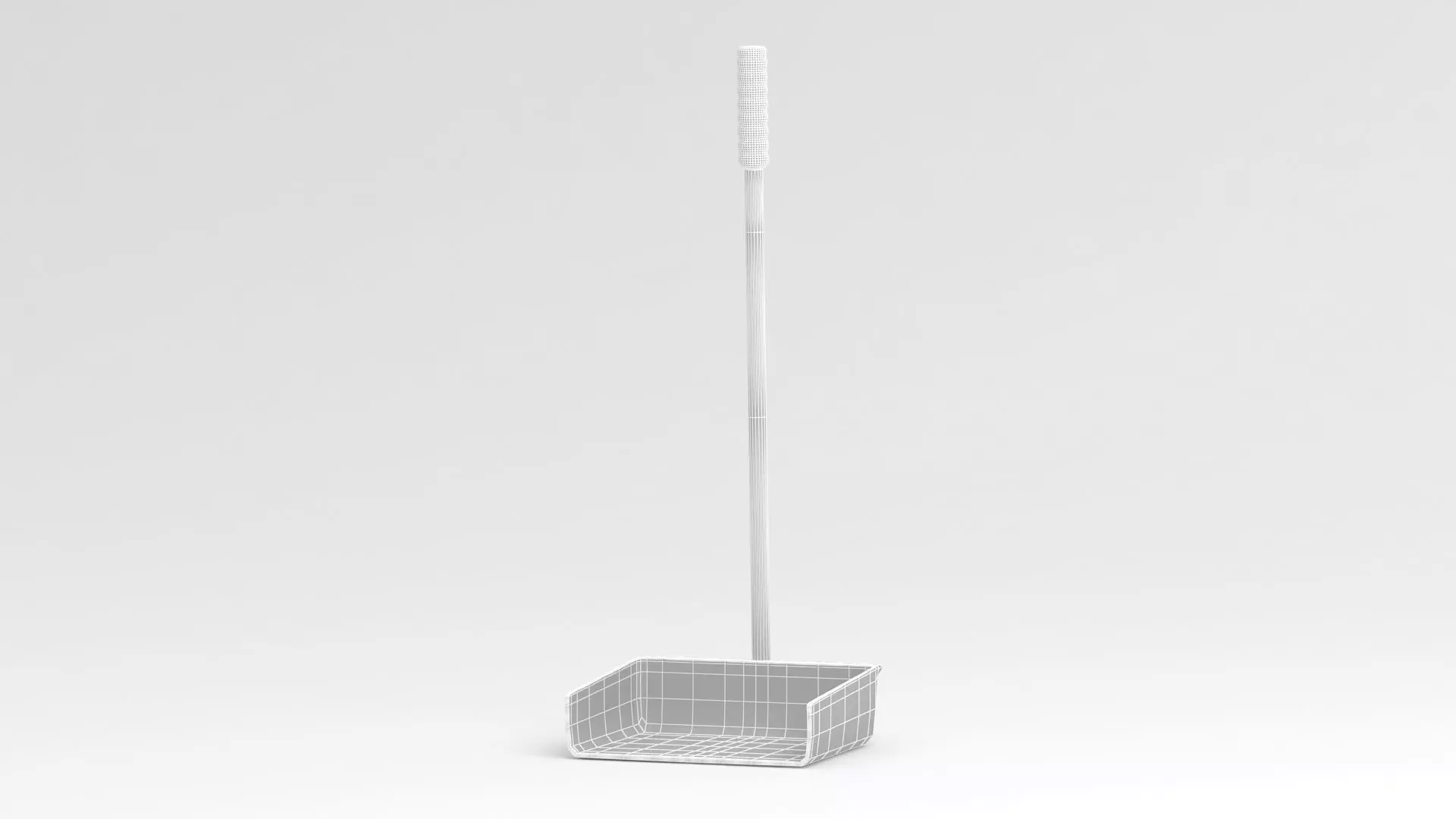 Orange Large Dustpan 3D model_7