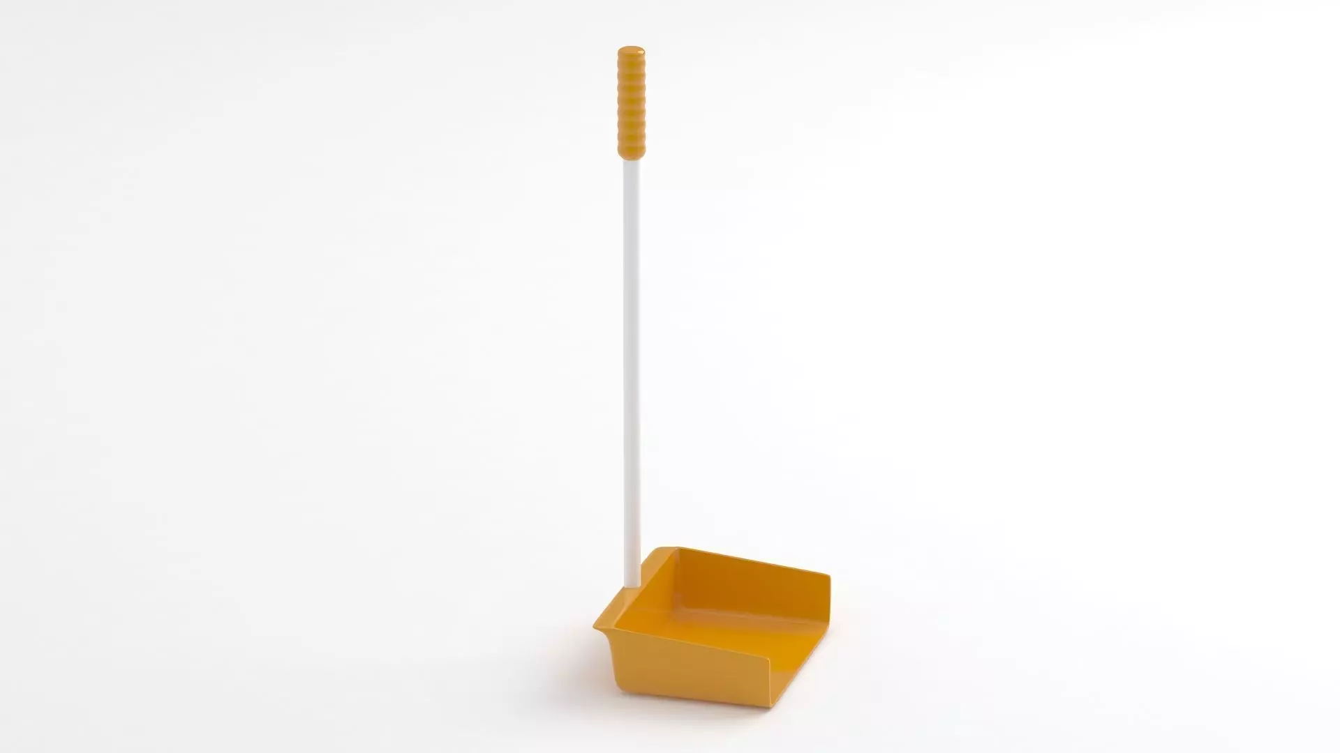 Orange Large Dustpan 3D model_5