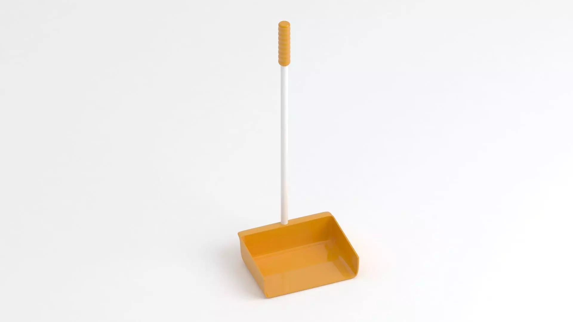 Orange Large Dustpan 3D model_3