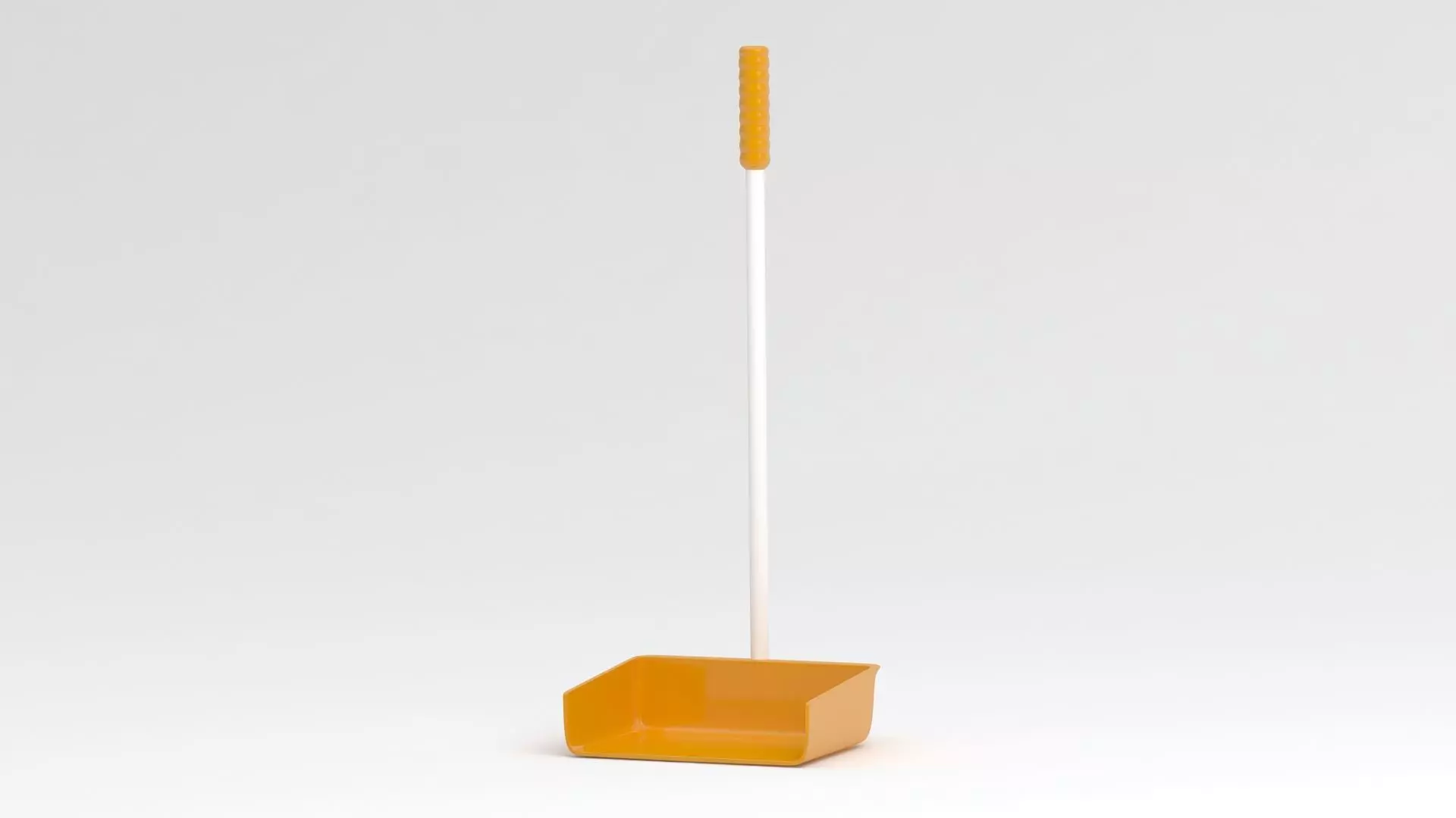 Orange Large Dustpan 3D model_2