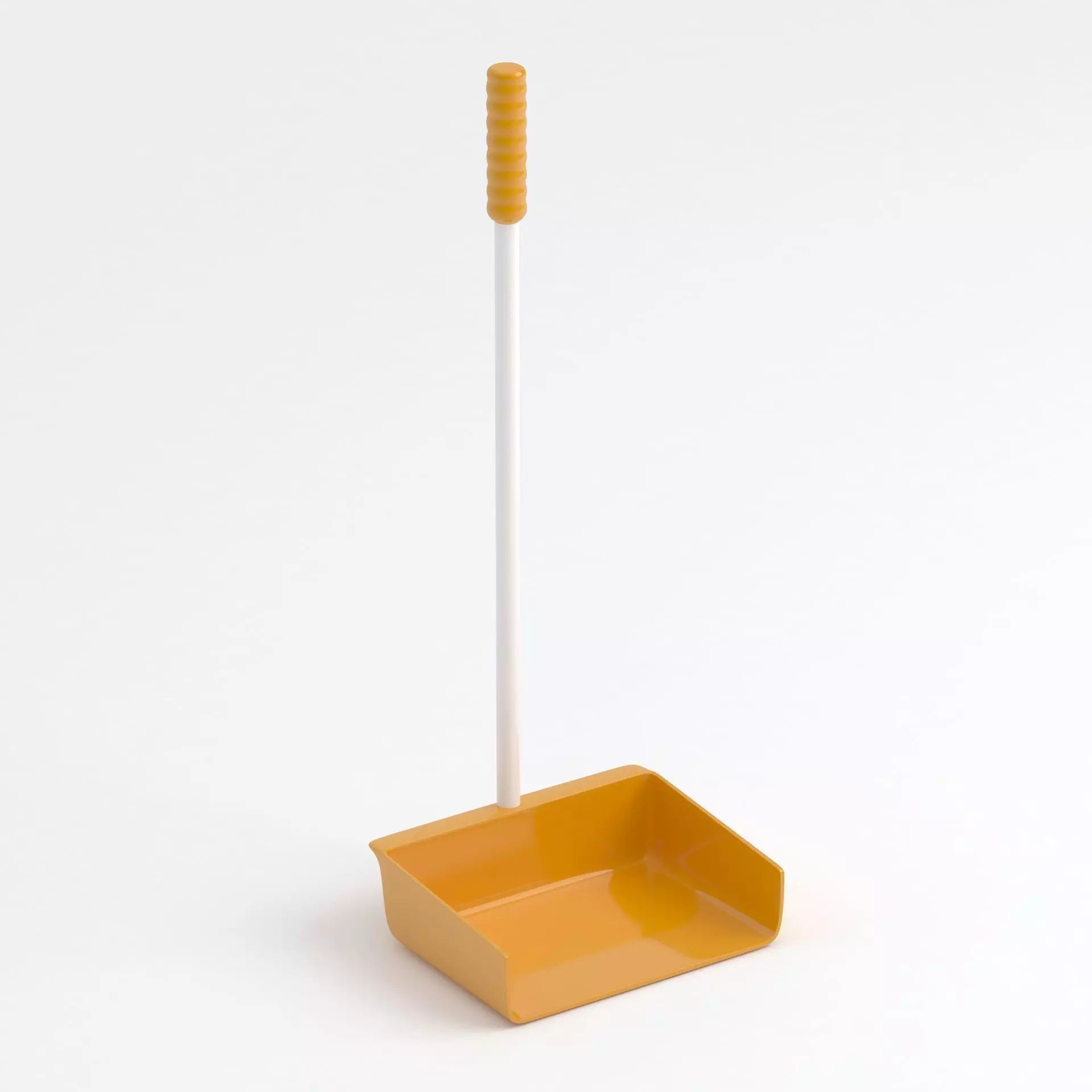 Orange Large Dustpan 3D model_0