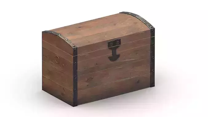 Treasure Chest Box 10 Low Poly