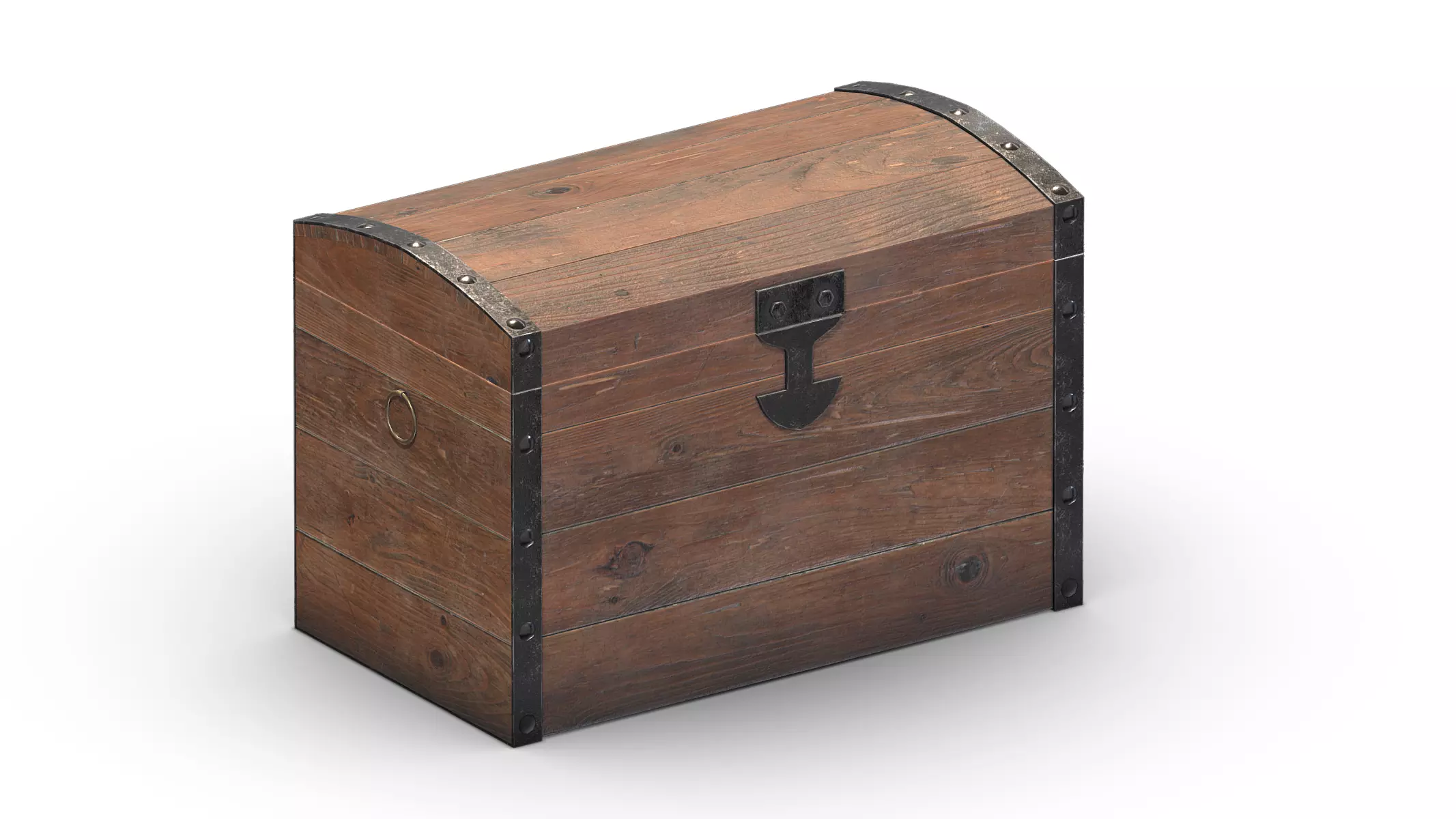 Treasure Chest Box 10 Low Poly Free 3D model_0