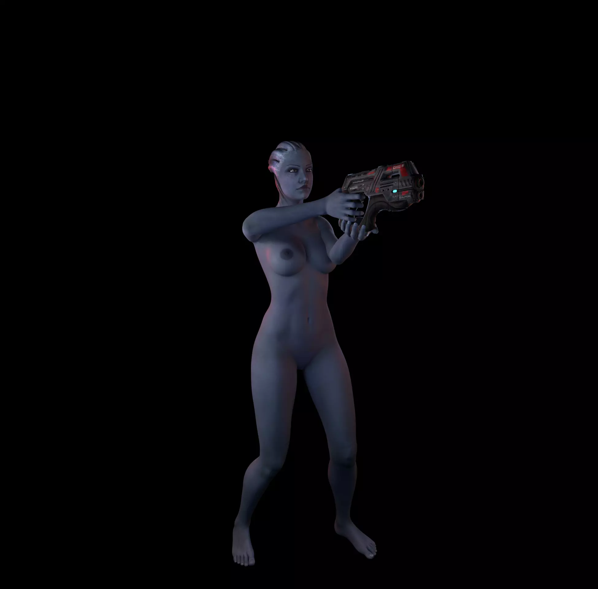 Mass Effect Liara 3D print model_1