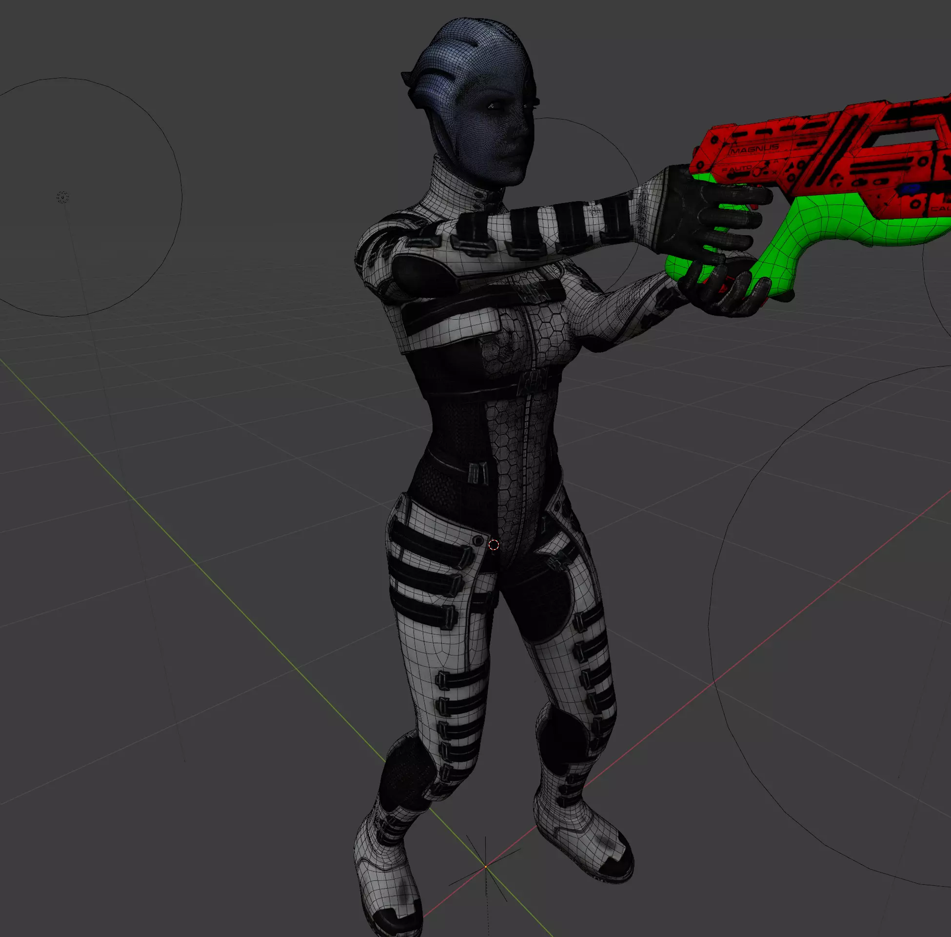 Mass Effect Liara 3D print model_10