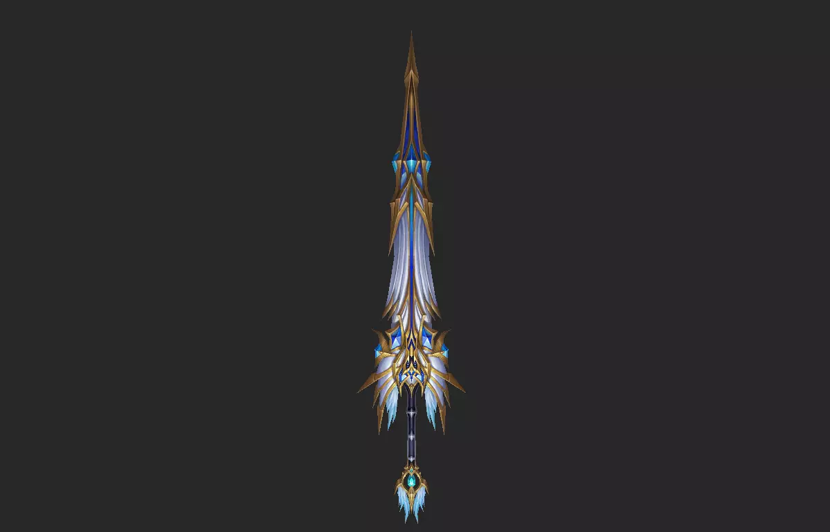 Light Divine Lances of The Archangel Low-poly 3D model_5