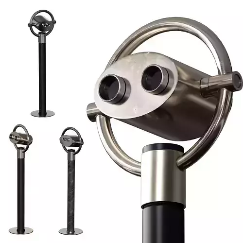 Stationary binoculars for the observation deck