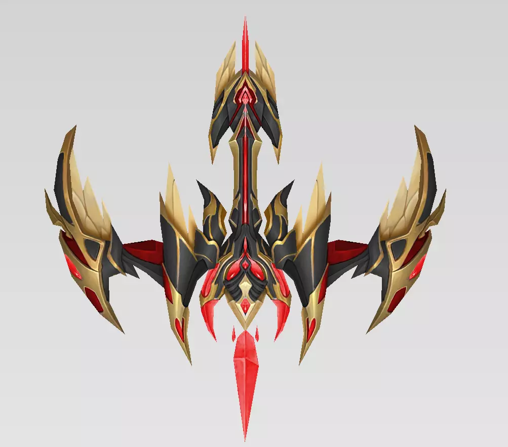 Dark Divine Crossbows of the Archangel Low-poly 3D model_6