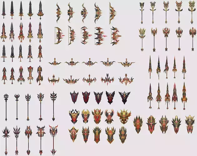 Dark Divine Weapons of The Archangel