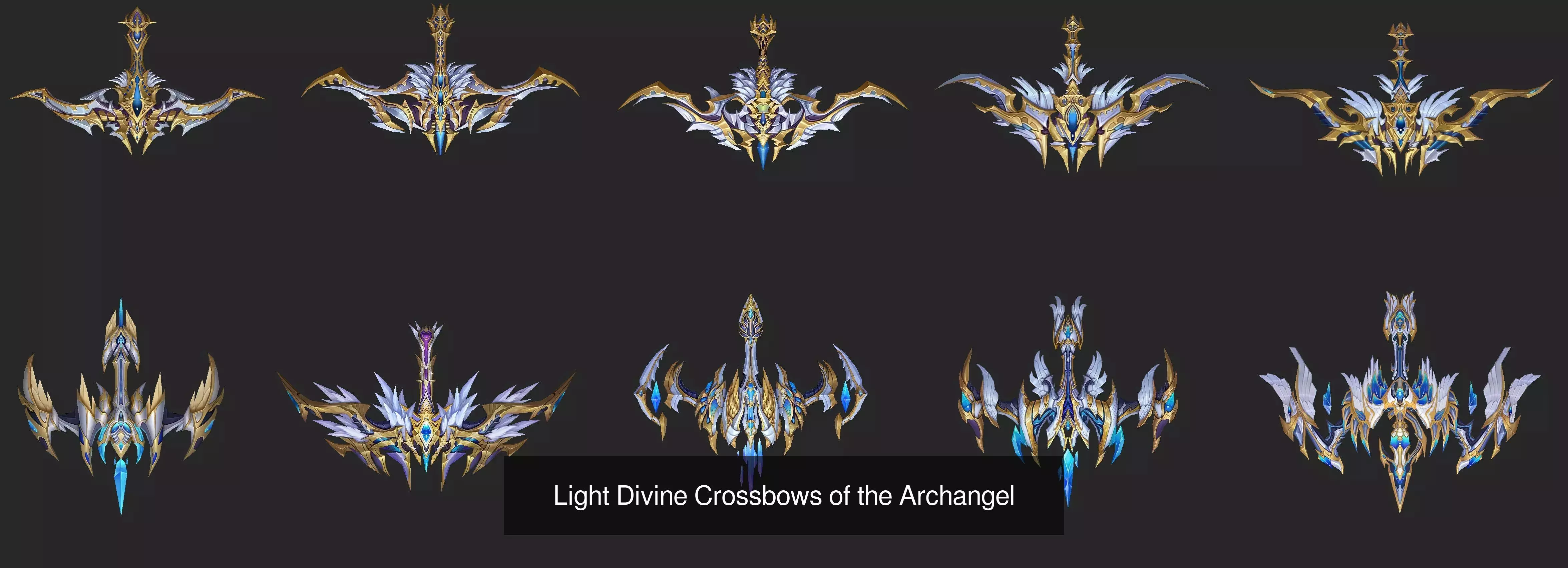Light Divine Weapons of The Archangel 3D Model Collection_9