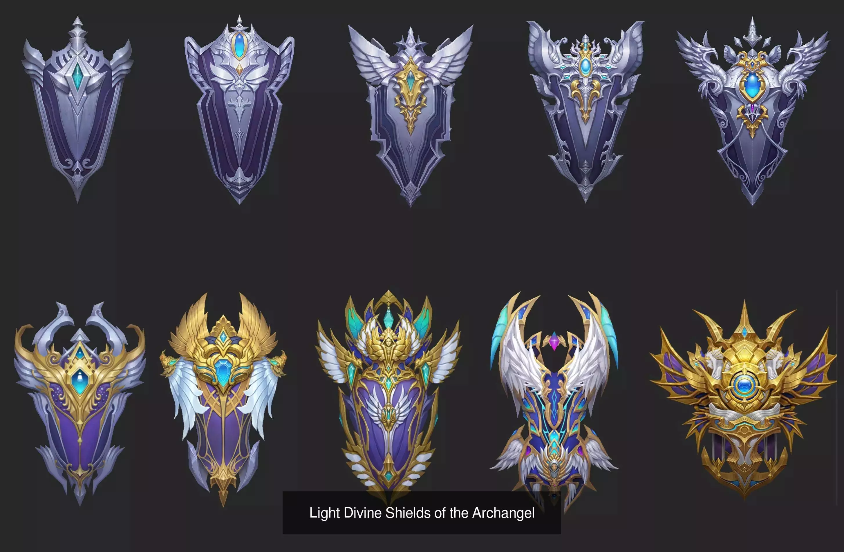 Light Divine Weapons of The Archangel 3D Model Collection_6